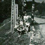 Evergreen Park Resort entrance. ca.1956