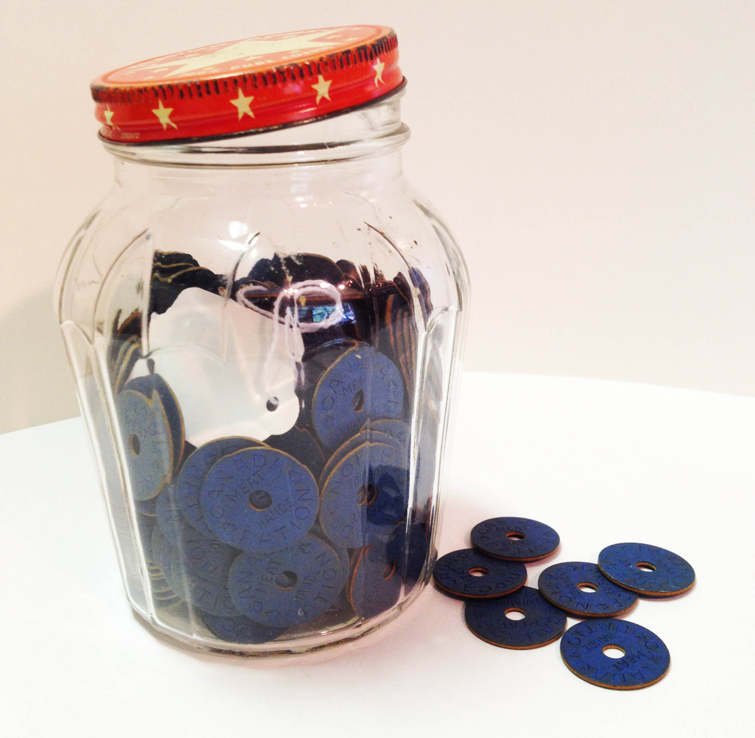 Jar of Food Ration Tokens.From our Artifact Collection